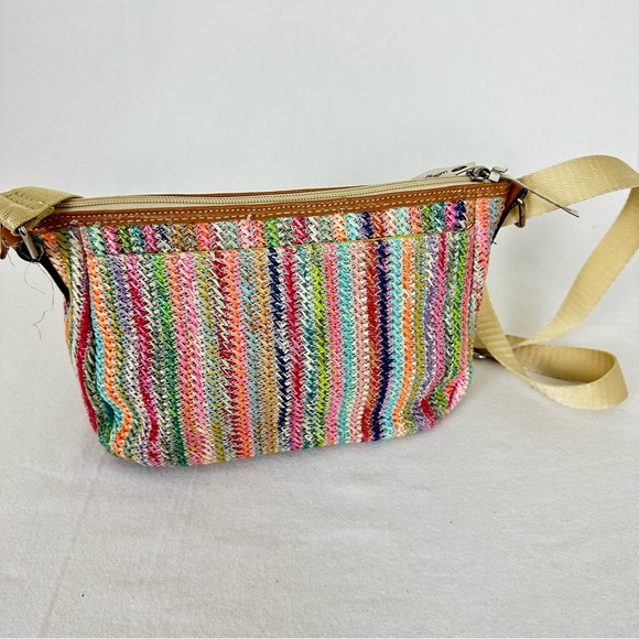 LILY BLOOM Party Favor Fun Colorful Straw Purse Shoulder Crossbody Handbag - Picture 4 of 16